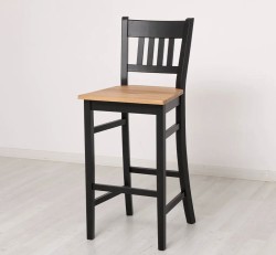 Scaun bar, blat stejar de la Studio Szel PS380 - Culoare Top_P061 - Culoare Corp_P003 - DUBLU COLOR