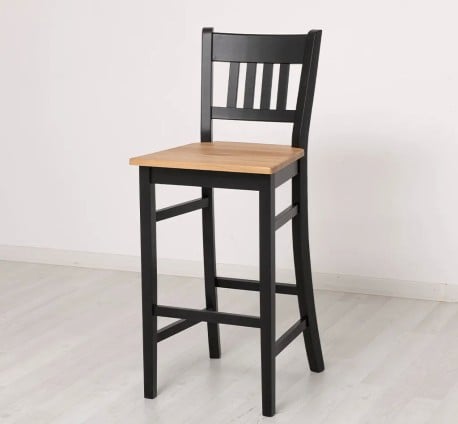 Scaun bar, blat stejar de la Studio Szel PS380 - Culoare Top_P061 - Culoare Corp_P003 - DUBLU COLOR