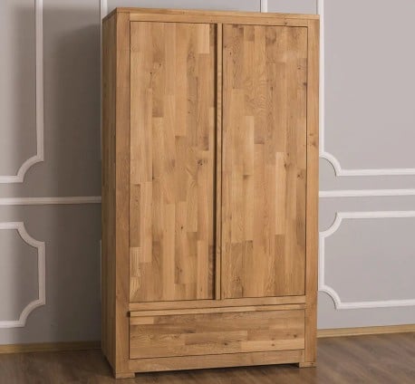 Șifonier cu 2 uși „Wild Oak”, sertar cu glisiere soft-close - OPS630