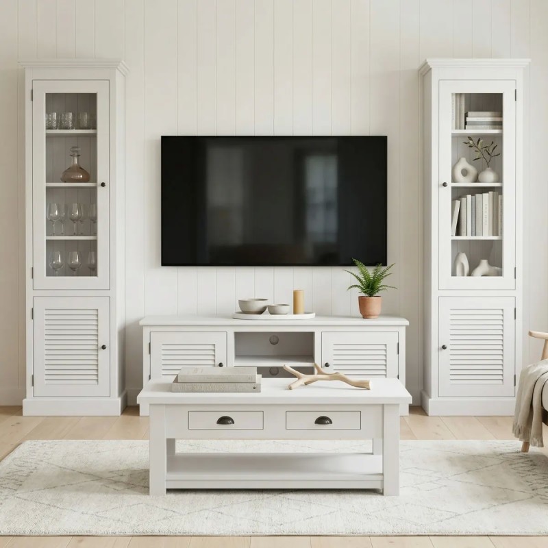 Set mobilier living Shutter 104 cu finisaj Ceruit