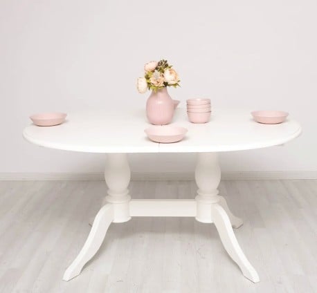 Masa ovala cu 2 picioare 160/230x120cm de la Studio Szel - Culoare - P039 - VOPSIT