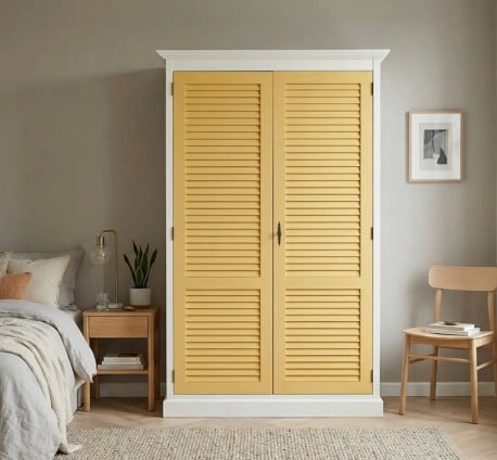 Dulap cu 2 usi, Colectia Shutter de la Studio Szel PS618 - Culoare Corp_P039 - Culoare Usi_P050 - DUBLU COLOR