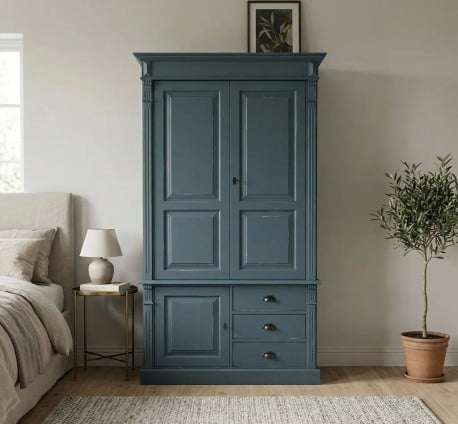 Dulap cu 3 usi si 3 sertare, Colectia Directoire de la Studio Szel PS491 - Culoare_P051A - VOPSIT ANTICHIZAT