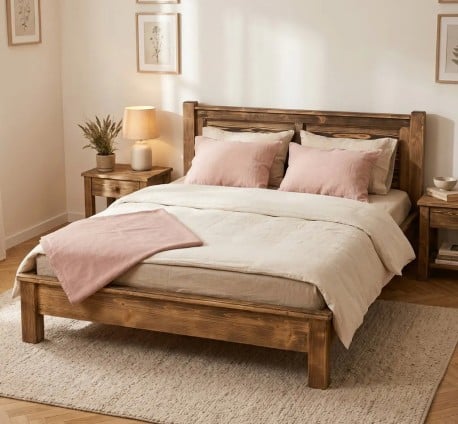 Pat cu tablie 140x200cm de la Studio Szel - Culoare - P064 - PERIAT ADANC