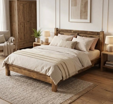 Pat cu tablie 160x200cm de la Studio Szel - Culoare - P064 - PERIAT ADANC