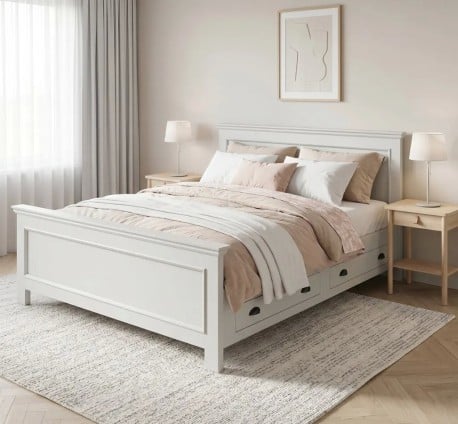Pat 180x200 de la Studio Szel PS114-2D-180x200 - Culoare_P077 - VOPSIT