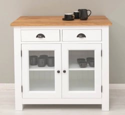 Comoda cu 2 usi, 2 sertare, blat stejar de la Studio Szel PS684 - Culoare Top_P089 - Culoare Corp_P004 - DOUBLE COLOR