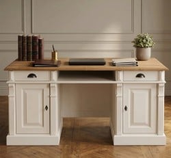 Birou cu spate inchis, Colectia Directoire de la Studio Szel PS605 - Culoare Top_P001 - Culoare Corp_P015 - DUBLU COLOR