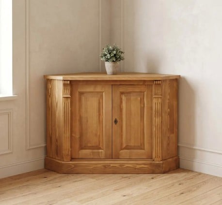 Bufet pentru colt, 2 usi, blat stejar, BAS, Colectia Directoire de la Studio Szel PS59BAS - TopOak - Culoare_P001 - CERUIT