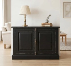 Bufet cu 2 usi, cu tija, BAS de la Studio Szel PS409BAS - Culoare_P003A - VOPSIT ANTICHIZAT