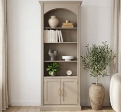 Biblioteca Arcada din lemn masiv – Stil clasic elegant | Studio Szel