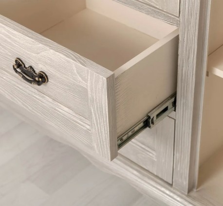 Comoda cu 2 usi si 3 sertare Chic, sertare pe sine soft close de la Studio Szel PS648 - Culoare_P090 - PERIAT ADANC