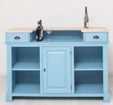 Bar 160cm, blat stejar de la Studio Szel PS1001-160 - Culoare Top_P035 - Culoare Corp_P053 - DUBLU COLOR