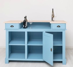 Bar 160cm, blat stejar de la Studio Szel PS1001-160 - Culoare Top_P035 - Culoare Corp_P053 - DUBLU COLOR
