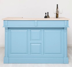 Bar 160cm, blat stejar de la Studio Szel PS1001-160 - Culoare Top_P035 - Culoare Corp_P053 - DUBLU COLOR