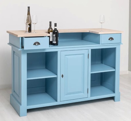 Bar 160cm, blat stejar de la Studio Szel PS1001-160 - Culoare Top_P035 - Culoare Corp_P053 - DUBLU COLOR