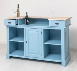 Bar 160cm, blat stejar de la Studio Szel PS1001-160 - Culoare Top_P035 - Culoare Corp_P053 - DUBLU COLOR