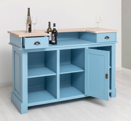 Bar 160cm, blat stejar de la Studio Szel PS1001-160 - Culoare Top_P035 - Culoare Corp_P053 - DUBLU COLOR