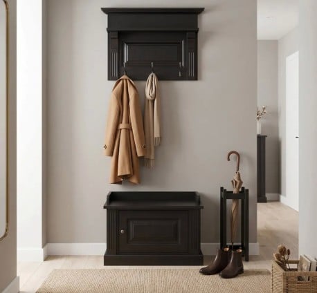 Cuier ornamentat cu 1 usa BAS + SUP de la Studio Szel PS538BAS+SUP - Culoare_P003 - VOPSIT