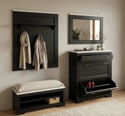 Pure Black Set pentru Hol de la Studio Szel - SET114 - Culoare Top_P080 - Culoare Corp_P003