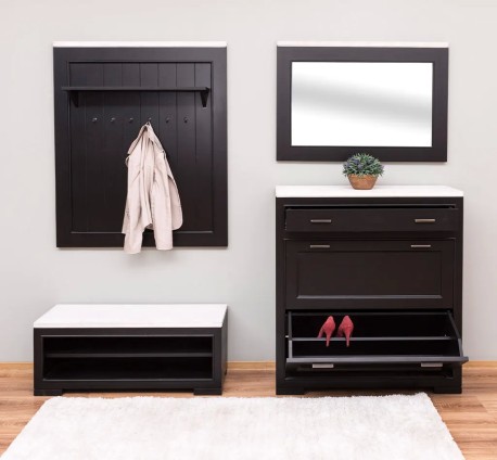 Pure Black Set pentru Hol de la Studio Szel - SET114 - Culoare Top_P080 - Culoare Corp_P003
