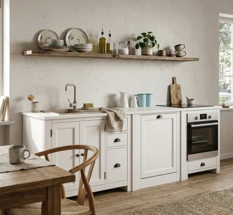 Set Bucatarie Nordic White de la Studio Szel - SET117 - Culoare_P004 - VOPSIT
