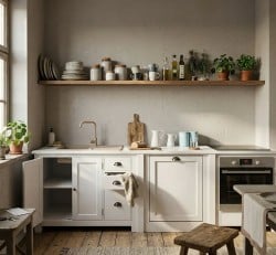 Set Bucatarie Nordic White de la Studio Szel - SET117 - Culoare_P004 - VOPSIT