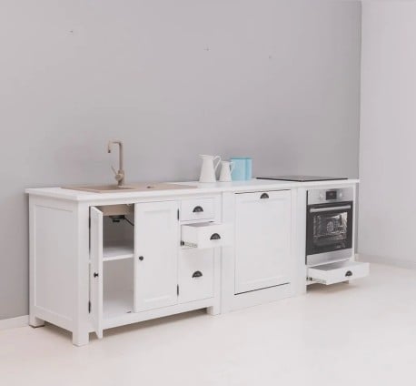 Set Bucatarie Nordic White de la Studio Szel - SET117 - Culoare_P004 - VOPSIT