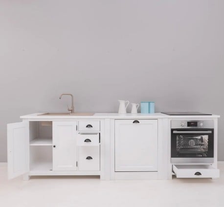 Set Bucatarie Nordic White de la Studio Szel - SET117 - Culoare_P004 - VOPSIT