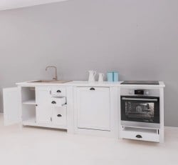 Set Bucatarie Nordic White de la Studio Szel - SET117 - Culoare_P004 - VOPSIT