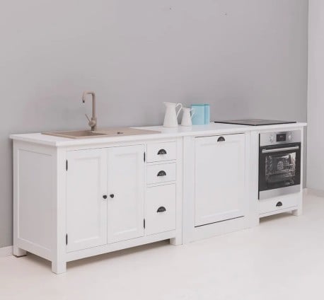 Set Bucatarie Nordic White de la Studio Szel - SET117 - Culoare_P004 - VOPSIT