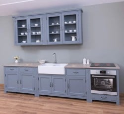 Set Bucătărie Blue de la Studio Szel - SET118 - Culoare Top_P037-Culoare Corp_P042 - DUBLU COLOR