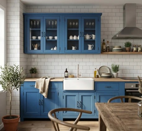 Set Bucătărie Blue Royal de la Studio Szel - SET119 - Culoare Top_P063 - Culoare Corp_P045 - DUBLU COLOR