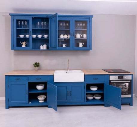 Set Bucătărie Blue Royal de la Studio Szel - SET119 - Culoare Top_P063 - Culoare Corp_P045 - DUBLU COLOR