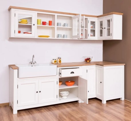 Set Bucătărie Ivory Corner de la Studio Szel - SET120 - Culoare Top_P061 - Culoare Corp_P039 - DUBLU COLOR