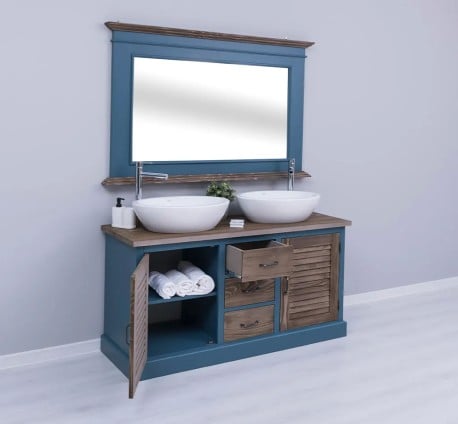 Set Mobilier Baie Shutter Duo de la Studio Szel - SET125 - Culoare Top_P066 / Culoare Corp_P051