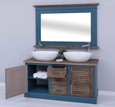 Set Mobilier Baie Shutter Duo de la Studio Szel - SET125 - Culoare Top_P066 / Culoare Corp_P051