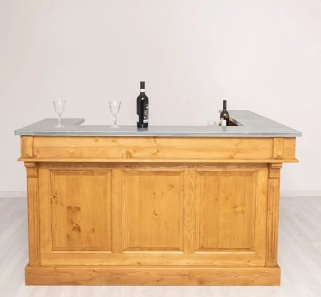 Bar de colț cu blat din zinc de la Studio Szel - SPEC7228 - Culoare P002
