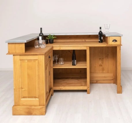 Bar de colț cu blat din zinc de la Studio Szel - SPEC7228 - Culoare P002
