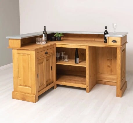 Bar de colț cu blat din zinc de la Studio Szel - SPEC7228 - Culoare P002
