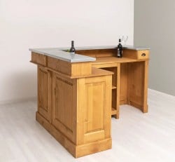 Bar de colț cu blat din zinc de la Studio Szel - SPEC7228 - Culoare P002