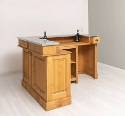 Bar de colț cu blat din zinc de la Studio Szel - SPEC7228 - Culoare P002