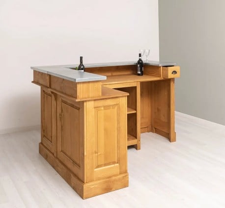 Bar de colț cu blat din zinc de la Studio Szel - SPEC7228 - Culoare P002