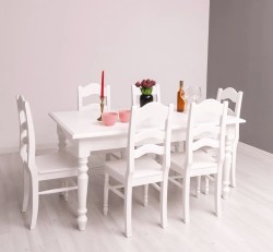 Set Dining Classic White de la Studio Szel - SET126 - Culoare_P004 - VOPSIT
