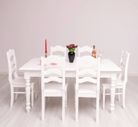 Set Dining Classic White de la Studio Szel - SET126 - Culoare_P004 - VOPSIT