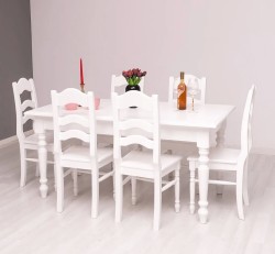 Set Dining Classic White de la Studio Szel - SET126 - Culoare_P004 - VOPSIT