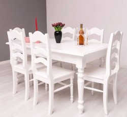 Set Dining Classic White de la Studio Szel - SET126 - Culoare_P004 - VOPSIT