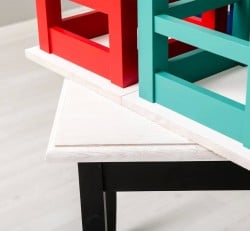 Set Bistro Multicolor cu 4 Scaune - SET129
