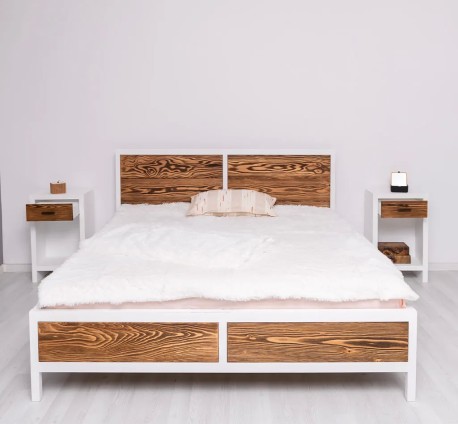 Set Dormitor Rustic Haven King de la Studio Szel - SET132 - Culoare_P004 - Drawers_P064 - VOPSIT