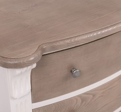 Comoda cu 4 sertare curbate, Colectia Directoire de la Studio Szel PS36 - Culoare Top_P037 - Culoare Corp_P015A - Culoare Sertare_P037 - DUBLU COLOR